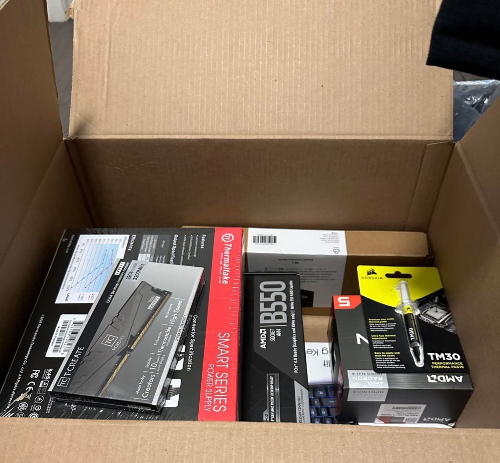 BIOS configuration — A-XMP enabled, TPM 2.0 active