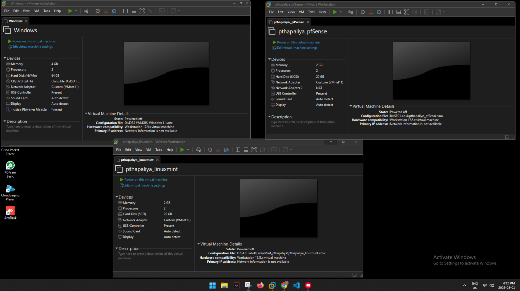pfSense WebConfigurator — LAN/WAN interface overview